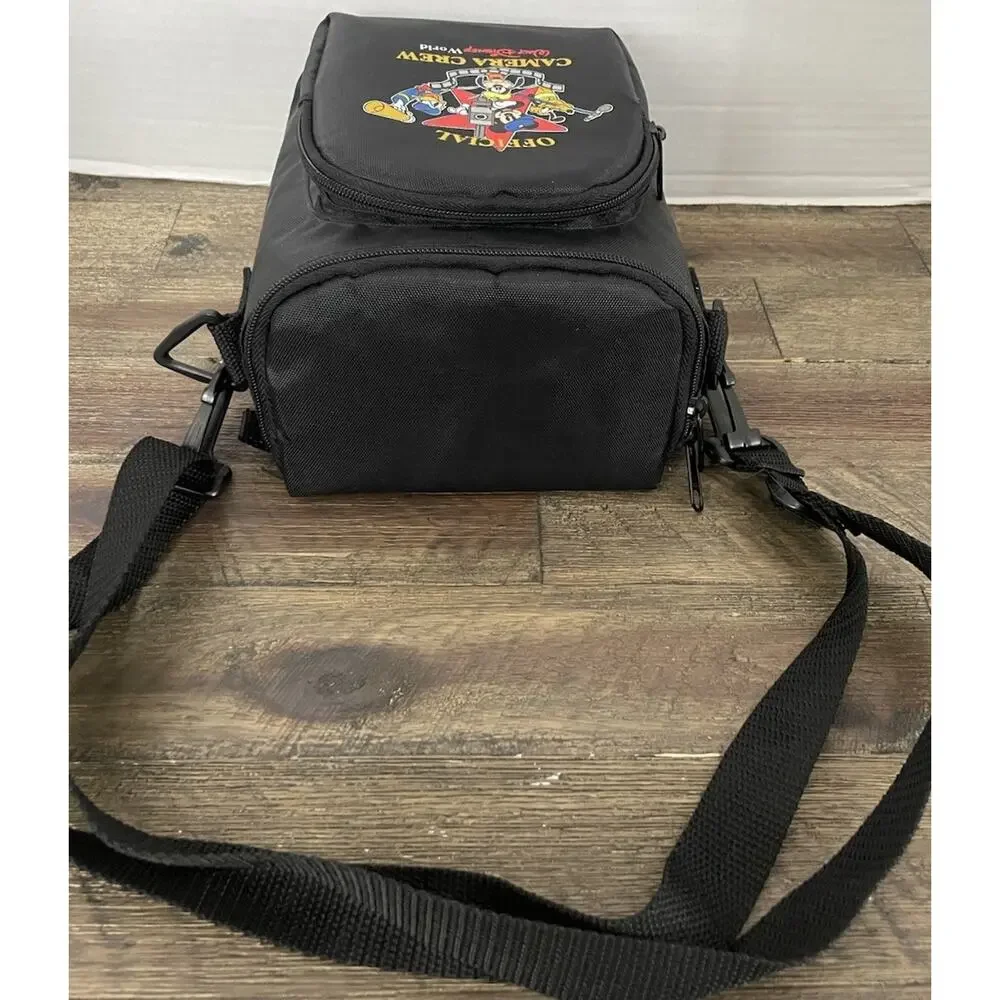 Vintage Walt Disney World Camera Crew Bag/Case w Strap 2 Pocket Mickey Mouse WDW
